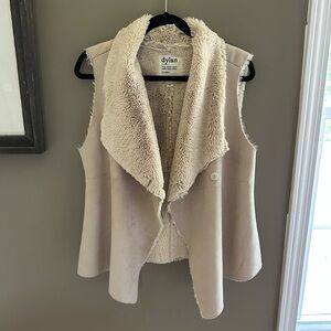 Dylan Beige Shearling Vest